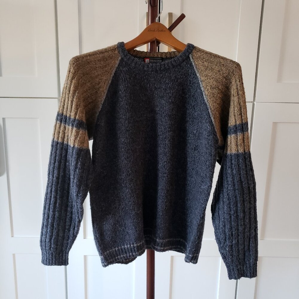 Industrial Exchange Sweater Mens M Gray Vintage Wool Blend
